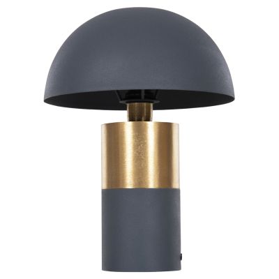 TABLE LAMP PUNE HM4253.05 METAL IN ANTHRACITE BLUE-GOLD Φ31x41.5Hcm.