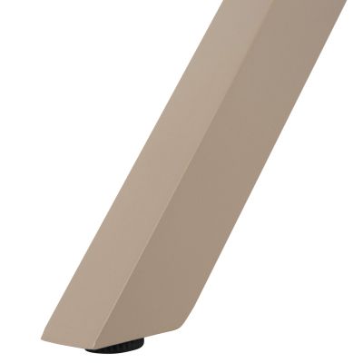 ALUMINUM RECTANGULAR TABLE TAWNEE HM6037.04 CHAMPAGNE COLOR-POLYWOOD IN NATURAL WOOD 150x89,5x73H