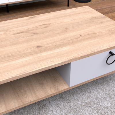 ΤΡΑΠΕΖΙ ΣΑΛΟΝΙΟΥ SONAMA ΛΕΥΚΟ HM9247.01 90x56x37,6 ек.