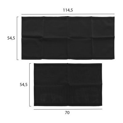 РЕЗЕРВЕН ТЕКСТИЛЕН ПЛАТ HM5887.01 ЗА ШЕЗЛОНГИ AIGAIO В ЧЕРЕН ЦВЯТ