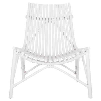 CHAIR FOR OUTDOORS CELLION HM9812.03 RATTAN POLES IN WHITE COLOR 76x72x83Hcm.