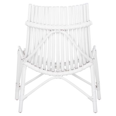 CHAIR FOR OUTDOORS CELLION HM9812.03 RATTAN POLES IN WHITE COLOR 76x72x83Hcm.