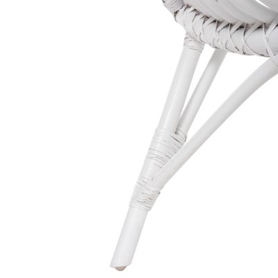 CHAIR FOR OUTDOORS CELLION HM9812.03 RATTAN POLES IN WHITE COLOR 76x72x83Hcm.