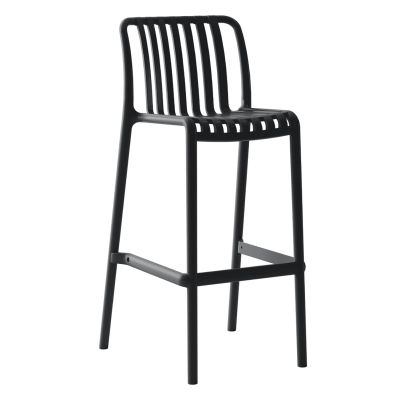 BAR STOOL POLYPROPYLENE CONVEE HM6098.02 BLACK 38,5x49,5x102Hcm.