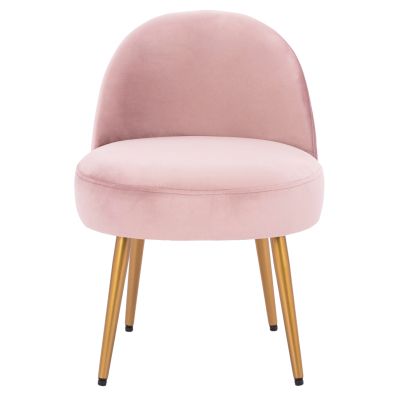 Stool with back Yasmine from rotten apple velvet & gold legs HM8395.12 47x43x65cm