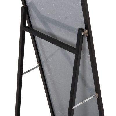 FLOOR STANDING MIRROR JOELY HM9578.01 ALUMINUM FRAME IN BLACK COLOR 40x31x160Hcm.