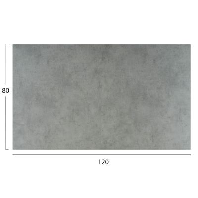 HPL TABLETOP HM5840.32 RECTANGULAR IN CEMENT COLOR 120x80cm.
