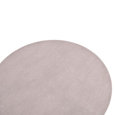 ALUMINUM ROUND TABLE DOSUN HM6201.02 CREAM WHITE FRAME-3D PRINTED GLASS TOP WITH CERAMIC LOOK Φ120cm.