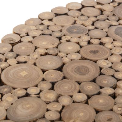 COFFEE TABLE ROUND COOTER HM9864 TEAK BRANCHES- NATURAL Φ60,5x46Hcm.