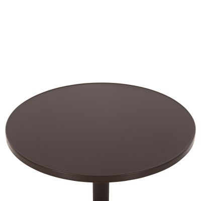 OUTDOOR ROUND TABLE GOSS HM5974.02 ALUMINUM IN BROWN Φ60x70Hcm.