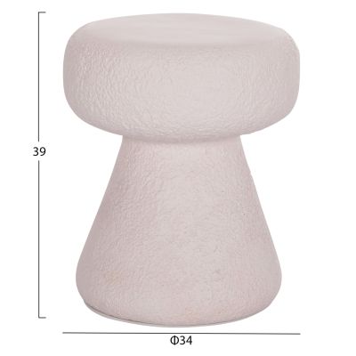 ROUND STOOL INTERON HM18171.02 FIBER CEMENT IN WHITE--Φ34x39Hcm.