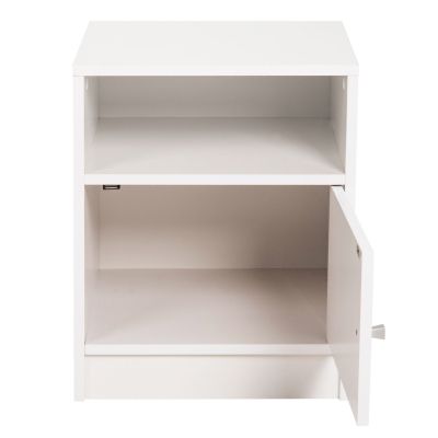 NIGHTSTAND MALORY HM2205.05 WHITE MELAMINE 40x40x50Hcm.