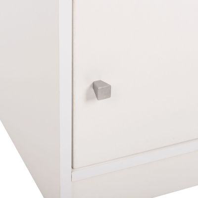NIGHTSTAND MALORY HM2205.05 WHITE MELAMINE 40x40x50Hcm.