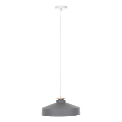 CEILING PENDANT LAMP HM4159.03 GREY METAL CAP Φ40x116Hcm.