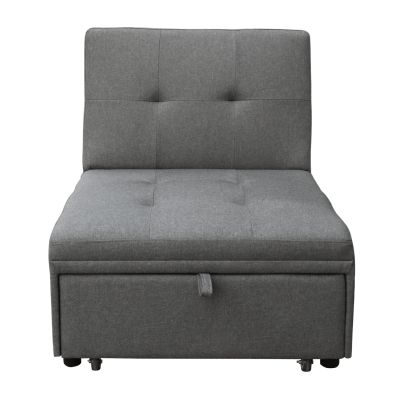 LOUNGE CHAIR-BED LIBRE HM3295.01 GREY FABRIC 75x106x89Hcm.