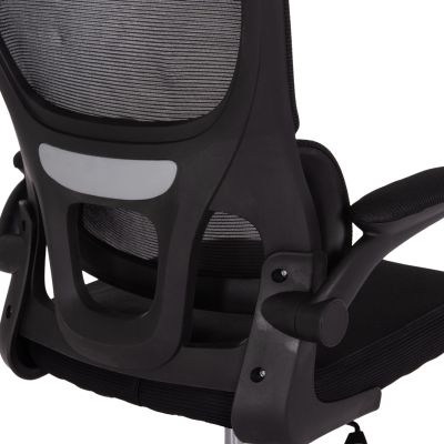 OFFICE CHAIR BASTON HM18236.01 BLACK MESH FABRIC & PP FRAME 64x60x117-127Hcm.