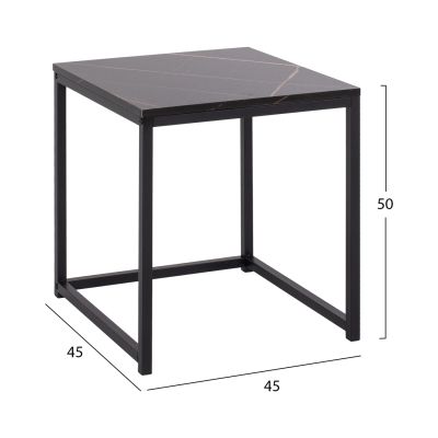 СТРАНИЧНИ МАСИ СИВО КОМПЛЕКТ 2БР MDF & МЕТАЛ 45Χ45Χ50Hcm.HM8762.13