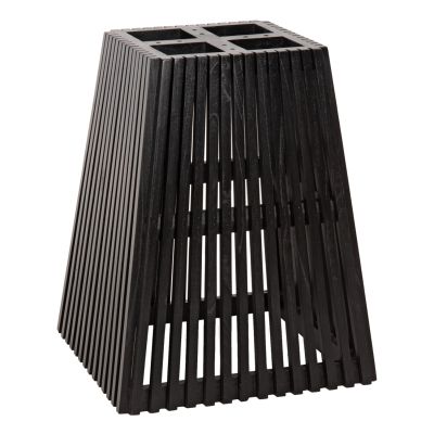 INDOOR TABLE BASE SQUARE FRANTZ HM9460.02 INDOORS-MINDI WOOD IN BLACK COLOR 60x60x75Hcm.