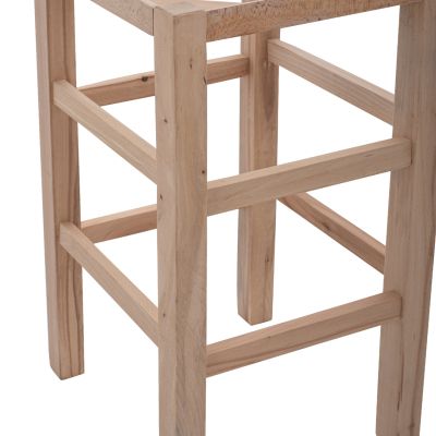 ДЪРВЕНА ТАБУРЕТКА БЕЗ ГРЪБ ОТ БУК HM5583.02 35,5x35,5x78см НЕБОЯДИСАНА