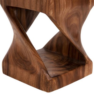 STOOL GEBO HM9754.11 SQUARE--SUAR WOOD IN WALNUT 35x35x46.5Hcm.