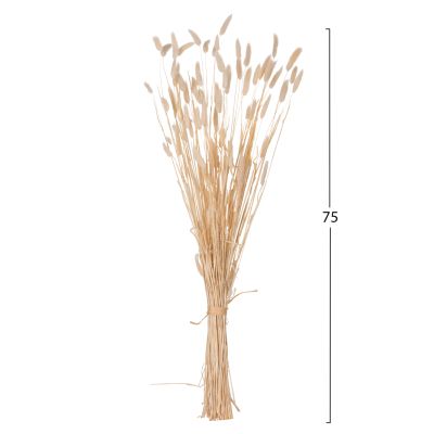 ДЕКОРАТИВЕН СУШЕН БУКЕТ ЗАЕШКА ОПАШКА HM7959 КРЕМ 76Hcm.