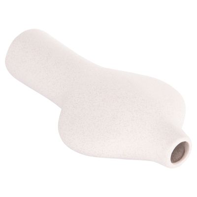 CERAMIC TABLE DECOR SERIES ARKEN HM4621.01 OFF WHITE WITH CRYSTALLISATION 18x8x32Hcm.