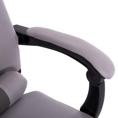 OFFICE CHAIR CRONER HM1196.02 GREY MESH-CHROME METAL BASE-BLACK FRAME 58x67x124Hcm.