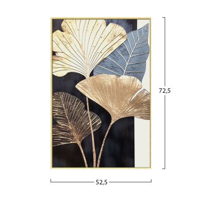 WALL PAINTING TROPICO HM4546.01 BEIGE PS FRAME-PRINTED CANVAS 52,5x2,8x72,5Hcm.