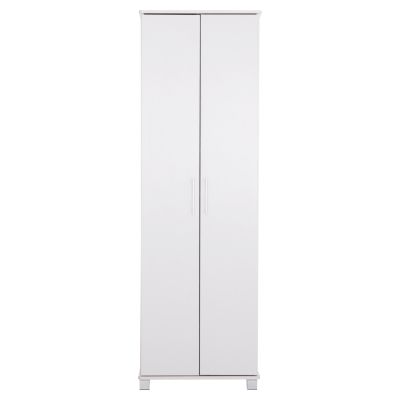 SHOE CABINET CLUSE HM2403.03 MELAMINE IN WHITE COLOR 60Χ36.5Χ186.5Hcm.
