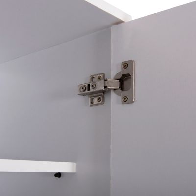 SHOE CABINET CLUSE HM2403.03 MELAMINE IN WHITE COLOR 60Χ36.5Χ186.5Hcm.