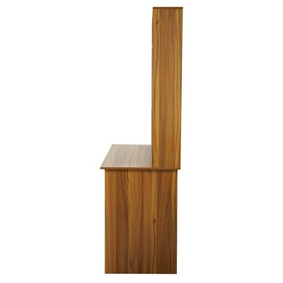 HM2032.04 desk STATUS with bookcase-shelves, walnut,120x55x182