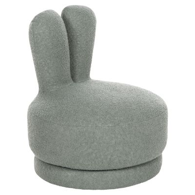 ТАБУРЕТКА С ВЪРТЯЩА СЕ ОБЛЕГАЛКА FRIVO HM9774.07 СВЕТЪЛ ШАМ ФЪСТАЧКО ЗЕЛЕН ПЛАТ ТЕДИ 51x51x61Hcm.