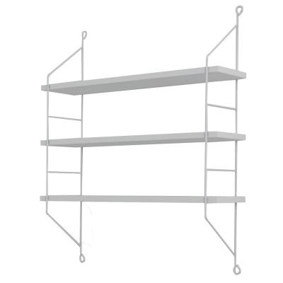 WALL SHELVES ACHALA HM9185.15 MELAMINE IN WHITE 60x15x68Hcm.