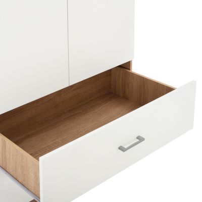 ГРАДЕРОБ 2 ВРАТИ С 2 ЧЕКМЕДЖЕТА HM338.06 SONAMA-БЯЛО 80Χ42,5Χ180,5Υ см.