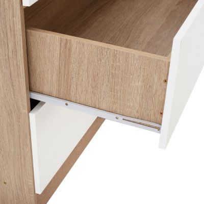 ГРАДЕРОБ 2 ВРАТИ С 2 ЧЕКМЕДЖЕТА HM338.06 SONAMA-БЯЛО 80Χ42,5Χ180,5Υ см.