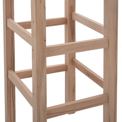 WOODEN STOOL WITHOUT BACK MADE OF BEECH TREE WOOD HM5583.02 35,5x35,5x78cm UNPAINTED