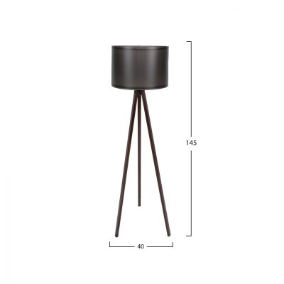 FLOOR LAMP WALNUT AND BLACK HM7272.04 Φ38x145cm