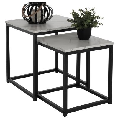 СТРАНИЧНИ МАСИ СИВО КОМПЛЕКТ 2БР MDF & МЕТАЛ 45Χ45Χ50Hcm.HM8762.12