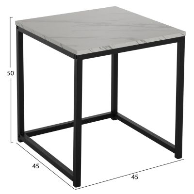 СТРАНИЧНИ МАСИ СИВО КОМПЛЕКТ 2БР MDF & МЕТАЛ 45Χ45Χ50Hcm.HM8762.12