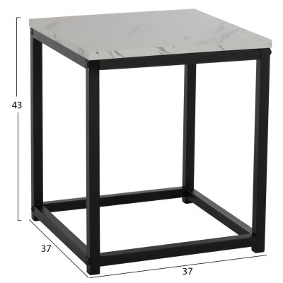 СТРАНИЧНИ МАСИ СИВО КОМПЛЕКТ 2БР MDF & МЕТАЛ 45Χ45Χ50Hcm.HM8762.12