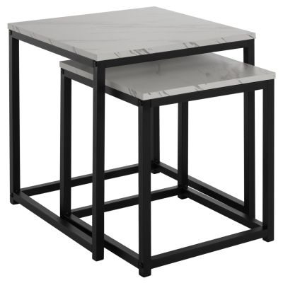 СТРАНИЧНИ МАСИ СИВО КОМПЛЕКТ 2БР MDF & МЕТАЛ 45Χ45Χ50Hcm.HM8762.12