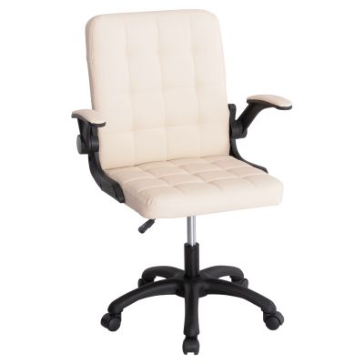 ОФИС СТОЛ PORTIMA HM1197.04 БЕЖОВ PVC-ЧЕРНА НАЙЛОНОВА РАМКА И ОСНОВА 69x53x98Hcm.