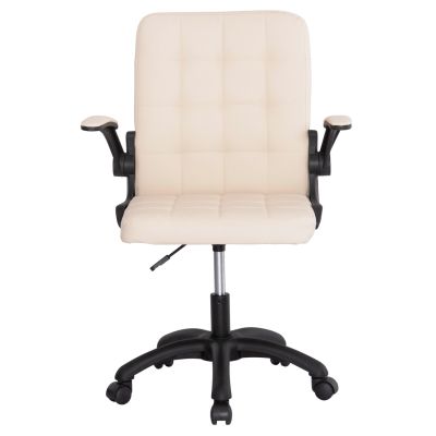 ОФИС СТОЛ PORTIMA HM1197.04 БЕЖОВ PVC-ЧЕРНА НАЙЛОНОВА РАМКА И ОСНОВА 69x53x98Hcm.
