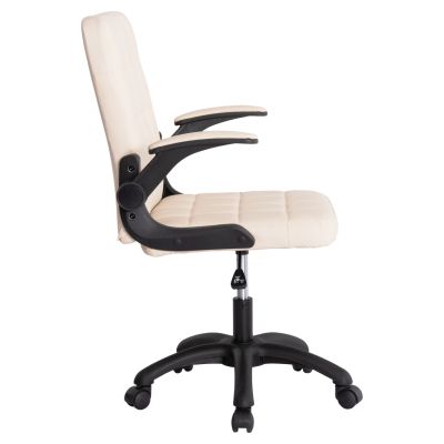 ОФИС СТОЛ PORTIMA HM1197.04 БЕЖОВ PVC-ЧЕРНА НАЙЛОНОВА РАМКА И ОСНОВА 69x53x98Hcm.