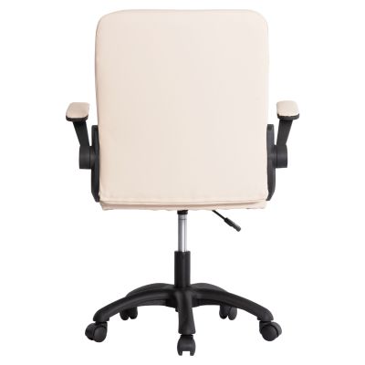 ОФИС СТОЛ PORTIMA HM1197.04 БЕЖОВ PVC-ЧЕРНА НАЙЛОНОВА РАМКА И ОСНОВА 69x53x98Hcm.