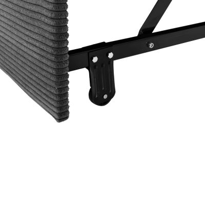 ЪГЛОВ (ЛЯВ) РАЗТЕГАТЕЛ С МЯСТО ЗА СЪХРАНЕНИЕ ALDO HM3276.02L ДАМАС АНТРАЦИТ 256x91-159x87Hcm.