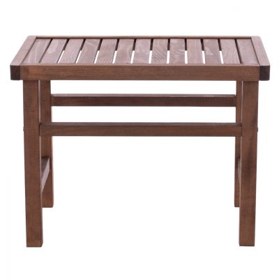 WOODEN TABLE-STOOL WALNUT 60Χ40X45Υ cm.