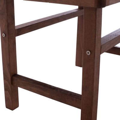 WOODEN TABLE-STOOL WALNUT 60Χ40X45Υ cm.