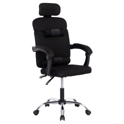 ОФИС СТОЛ CRONER HM1196.01 ЧЕРНА МРЕЖА-ЧЕРНА МЕТАЛНА ОСНОВА-НАЙЛОНОВА РАМКА 58x50x120Hcm.