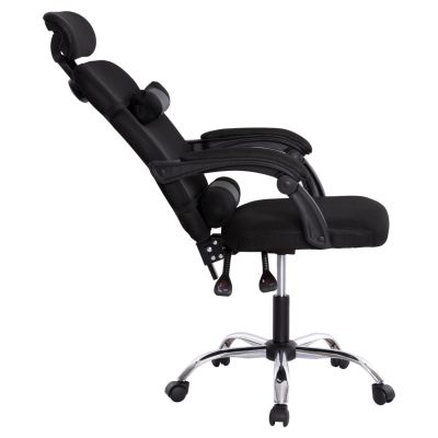 ОФИС СТОЛ CRONER HM1196.01 ЧЕРНА МРЕЖА-ЧЕРНА МЕТАЛНА ОСНОВА-НАЙЛОНОВА РАМКА 58x50x120Hcm.